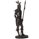 PACIFIC GIFTWARE American Indian Warrior with Spear 19.75 inches tall