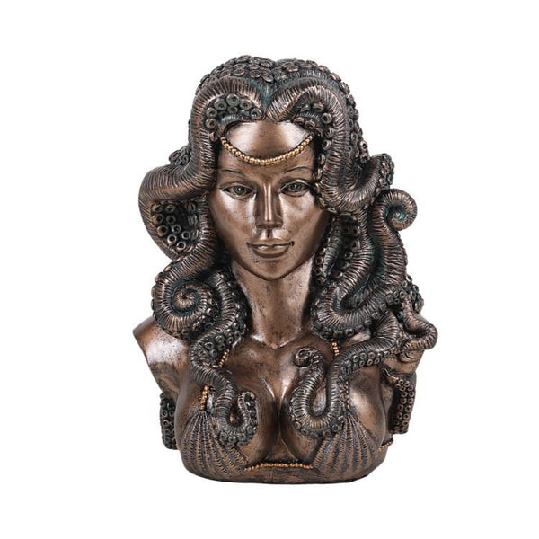 PACIFIC GIFTWARE Mythical Sea Witch Hybrid Human Octopus Queen Cecaelia Bust