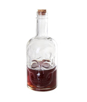 PACIFIC GIFTWARE Novelty Glass Skull Face Decanter 30oz Vodka Wine Bottle