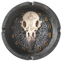 PACIFIC GIFTWARE Raven Skull Alchemist Ashtray