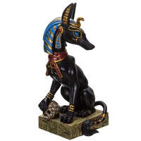 PACIFIC GIFTWARE Ancient Egyptian God Anubis Sitting Pose Resin Figurine