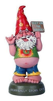 PACIFIC GIFTWARE Hippie Gnome Pot Smoking "Keep On Grass" Garden Gnome Statue 10H