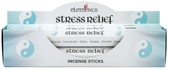 Pacific Giftware Stress Relief Fragrance Elements Incense Sticks Display/Bulk Box Set - 6 Packs of 20 Sticks - 120 Total