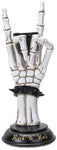 Botega Exclusive Rock On Skeleton Hand Resin Candle Holder 10” Tall