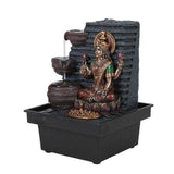 PACIFIC GIFTWARE Sacred Hindu Goddess Lakshmi Flowing Water Fountain Resin Home Decor