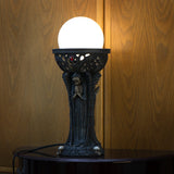 BOTEGA EXCLUSIVE Gothic Fallen Angel of Death Demonic Satan Worshiper Round Orb Table Lamp Decorative Accent