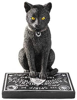 PACIFIC GIFTWARE Black Cat with Spirit Board Ouija Figurine Statue Home Decor