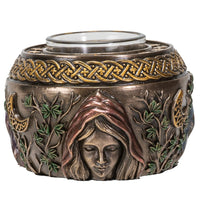 PACIFIC GIFTWARE Triple Goddess Maiden Expectant Mother and Crone Pagan Decorative Candle Tealight Holder