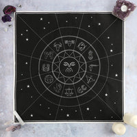 BOTEGA EXCLUSIVE 27" Star Sign Altar Cloth Black Negative Space Tapestry Wall Decor