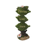 PACIFIC GIFTWARE Fairies Live Here Sign Statue