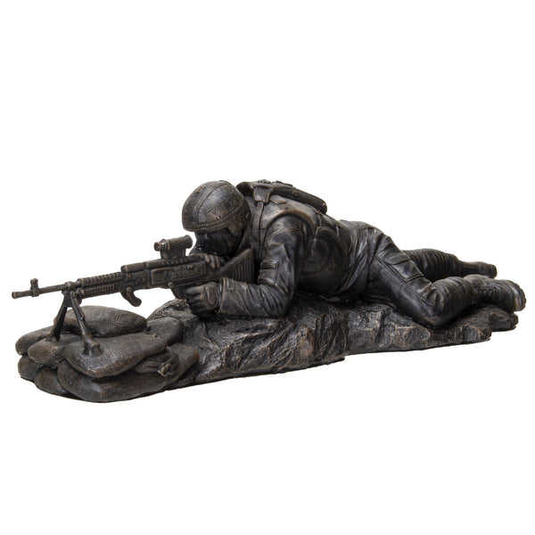 Pacific Giftware America's Finest Brave Soldier Laying Low Military Heroes Collectible Figurine