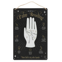 PACIFIC GIFTWARE Palm Reading Fate in Your Hand Metal Sign Wall Décor