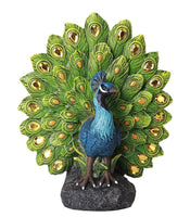 Majestic Peacock Dance Opening Feathers LED Lighted Decorative Indoor Outdoor