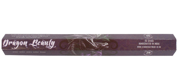 9.5"L Dragon Beauty by Anne Stokes Fantasy Aromatic 20 Incense Sticks Pack