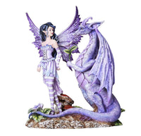 Fantasy Fairyland Dragons Are Romantic Statue by Artist Amy Brown Tabletop Decor